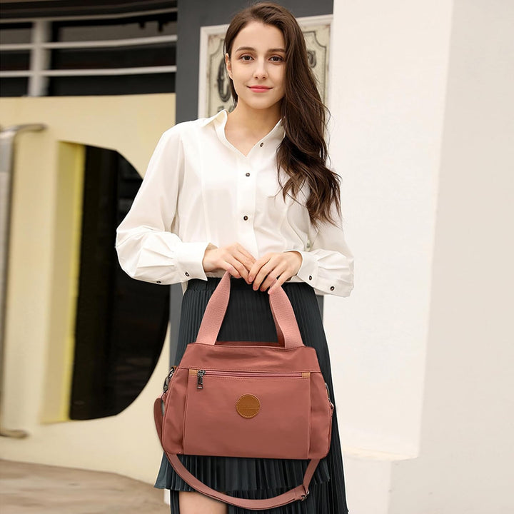 DORRISO Damen Umhängetasche Canvas Handtasche Schultertasche Casual Umhängetaschen Gross Kapazität S