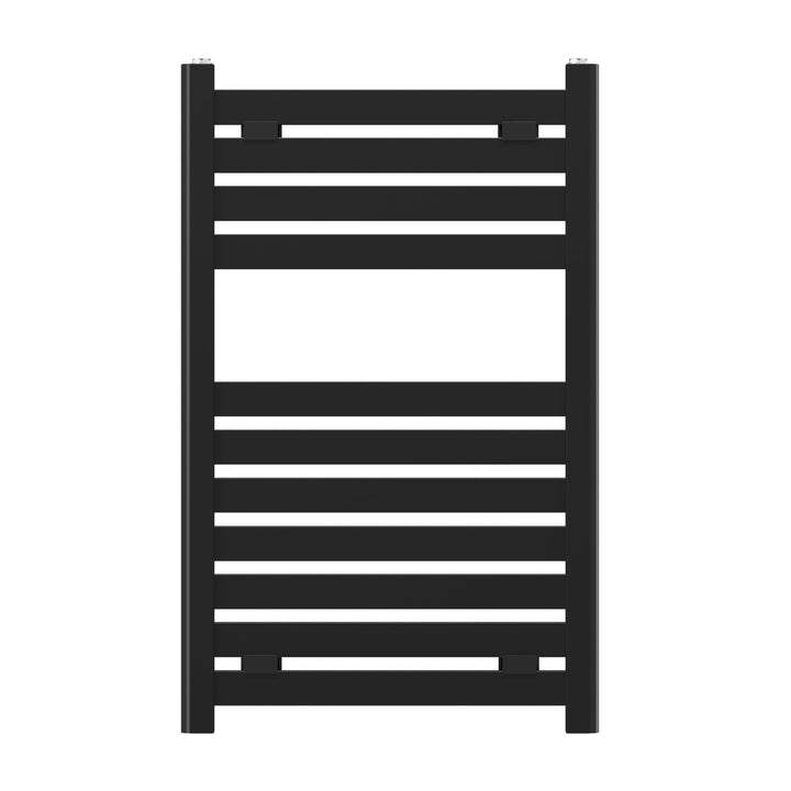 Granitan Badheizkörper 80x50 cm, Schwarz | Effizienter Handtuchwärmer und Handtuchhalter, Handtuchhe