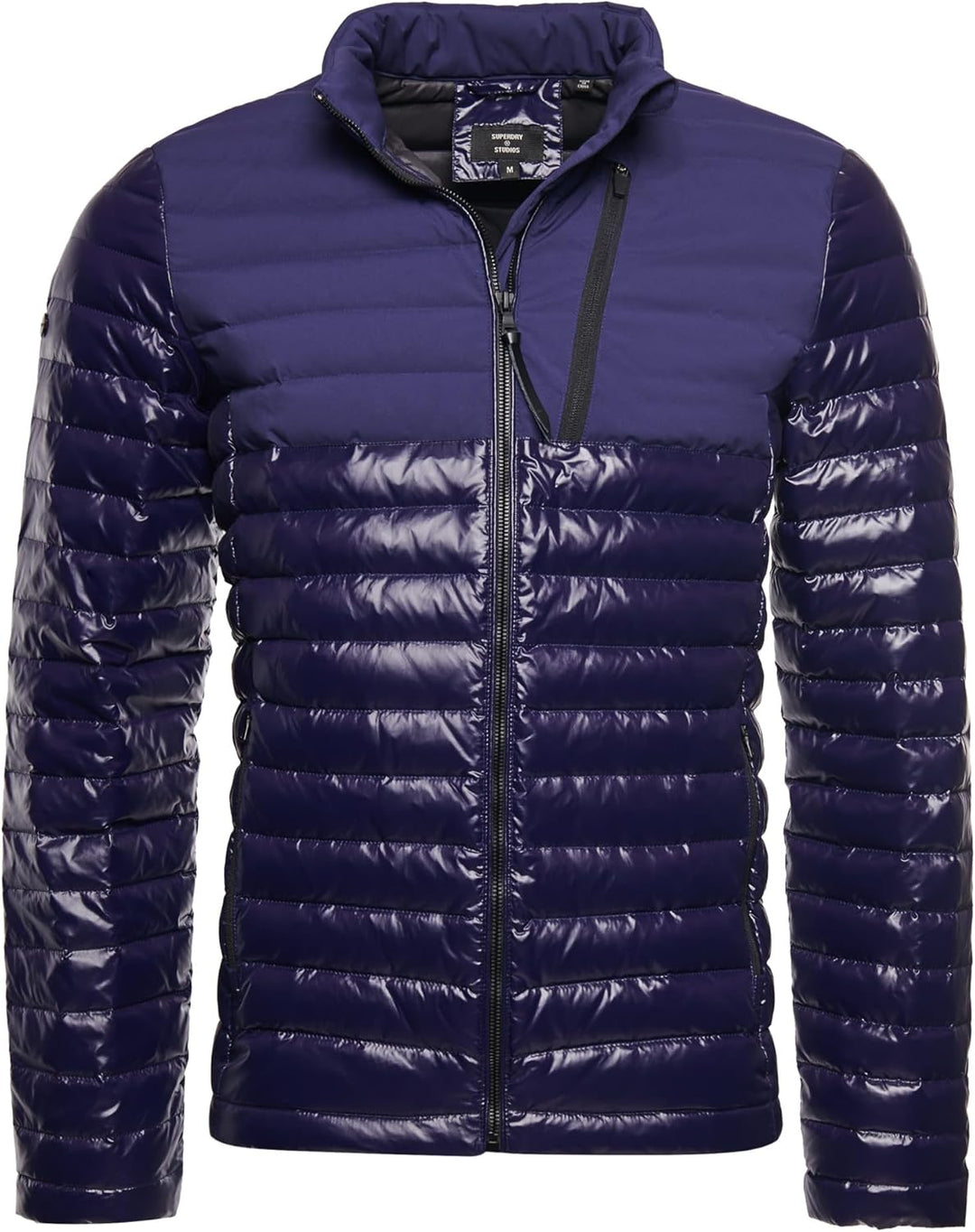 Superdry Herren Studios Contrast Core Down JKT Jacken L Eclipse Navy, L Eclipse Navy