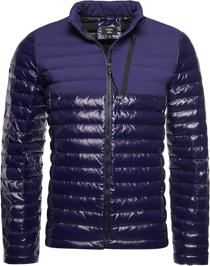 Superdry Herren Studios Contrast Core Down JKT Jacken L Eclipse Navy, L Eclipse Navy