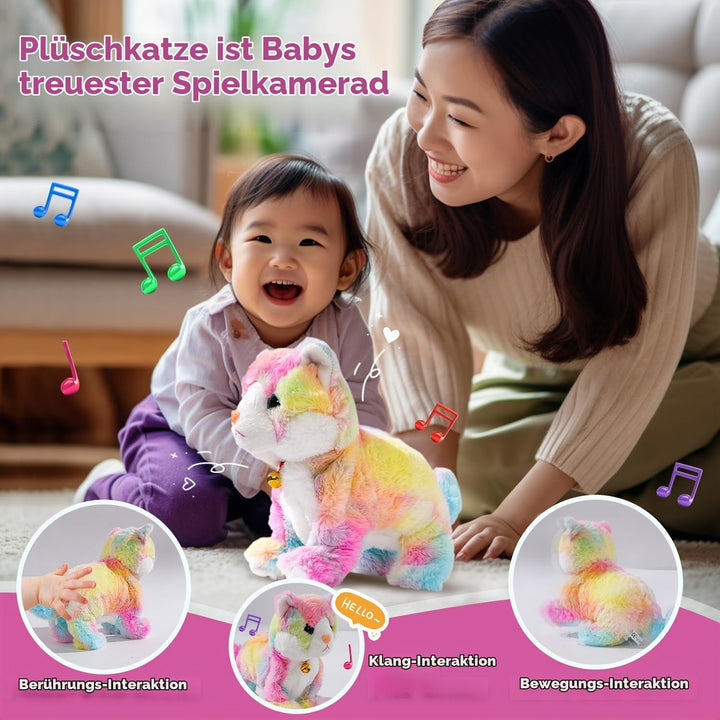 Smalody Interactive Plüschtiere, Neuheit Sound Control Elektronische Katze Elektronische Haustiere R
