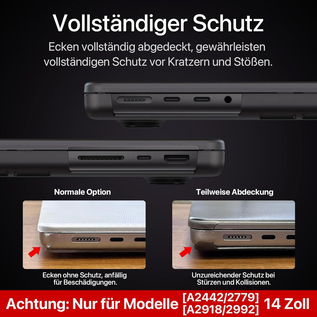 Soonjet für MacBook Pro 14 Hülle (2024-2021) M4-M1 Pro/Max Farbe Passend A3112 A3185 A3401 A2992 A29