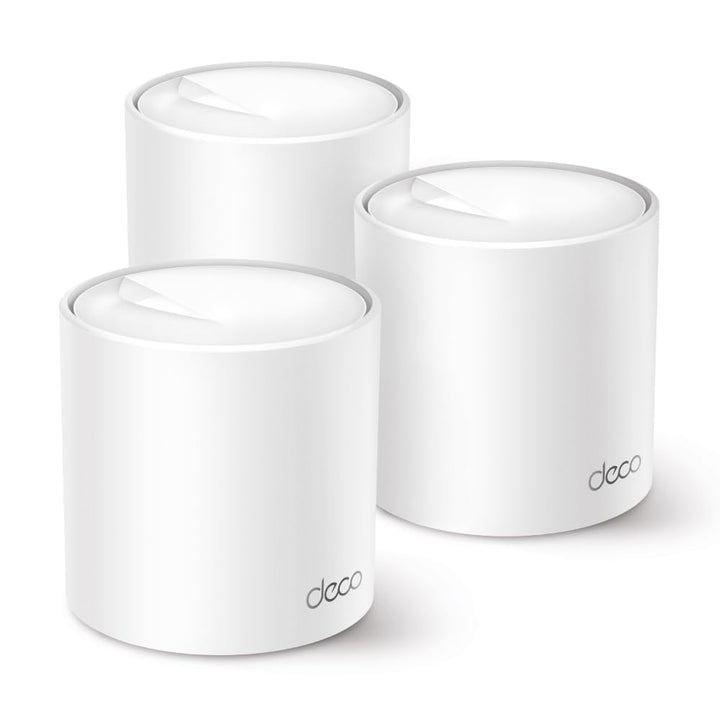 TP-Link Deco X50 Mesh WLAN Set (3 Pack), Wi-Fi 6 AX3000 Dual Band Router & Repeater, 3x Gigabit Port