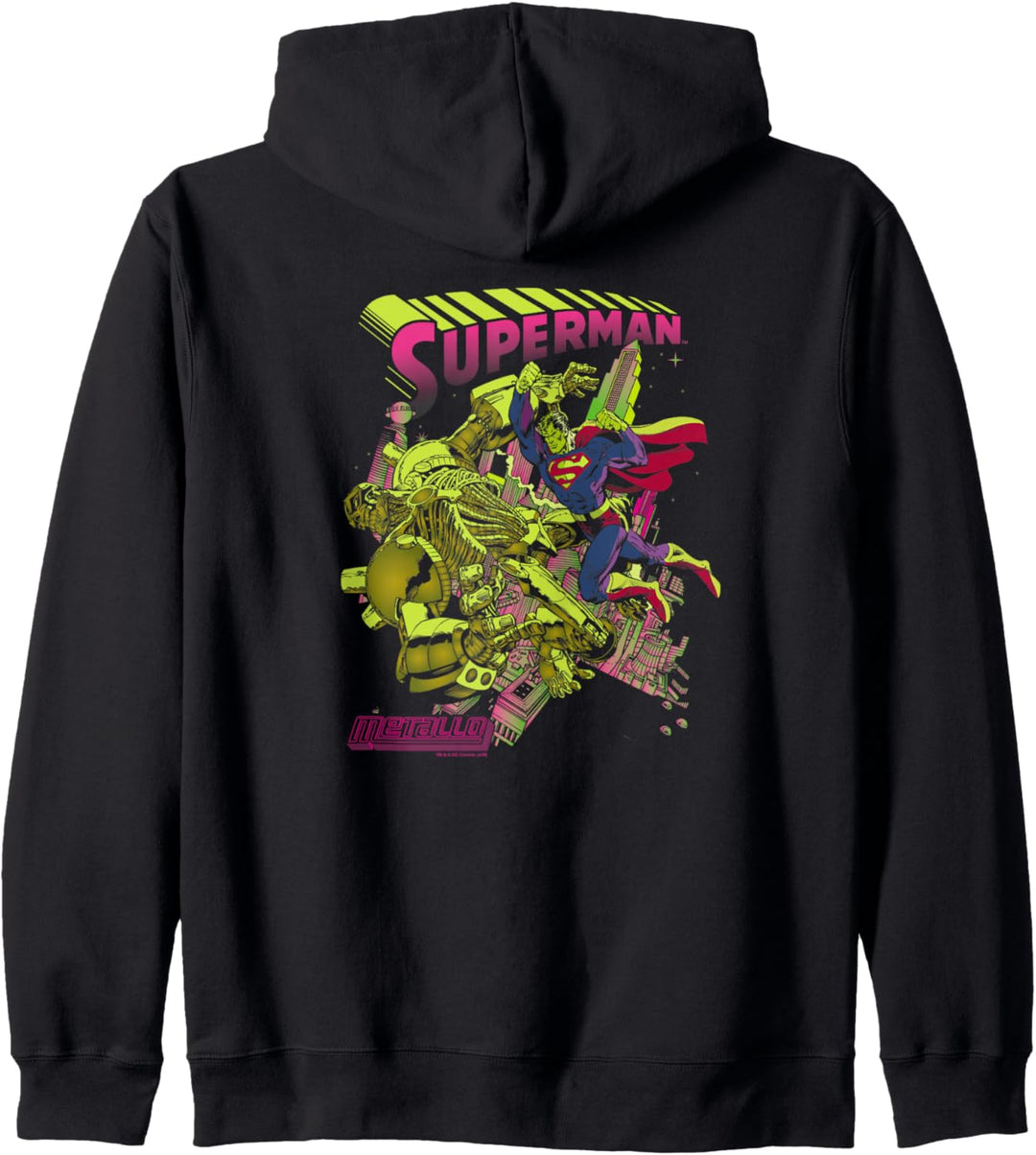 Superman Versus Metallo Blacklight Kapuzenjacke