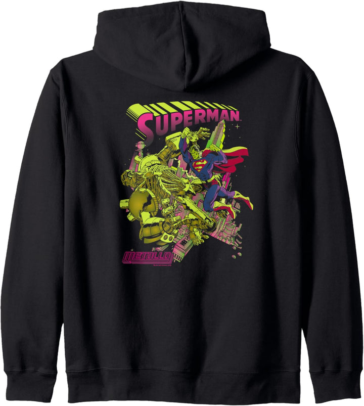 Superman Versus Metallo Blacklight Kapuzenjacke