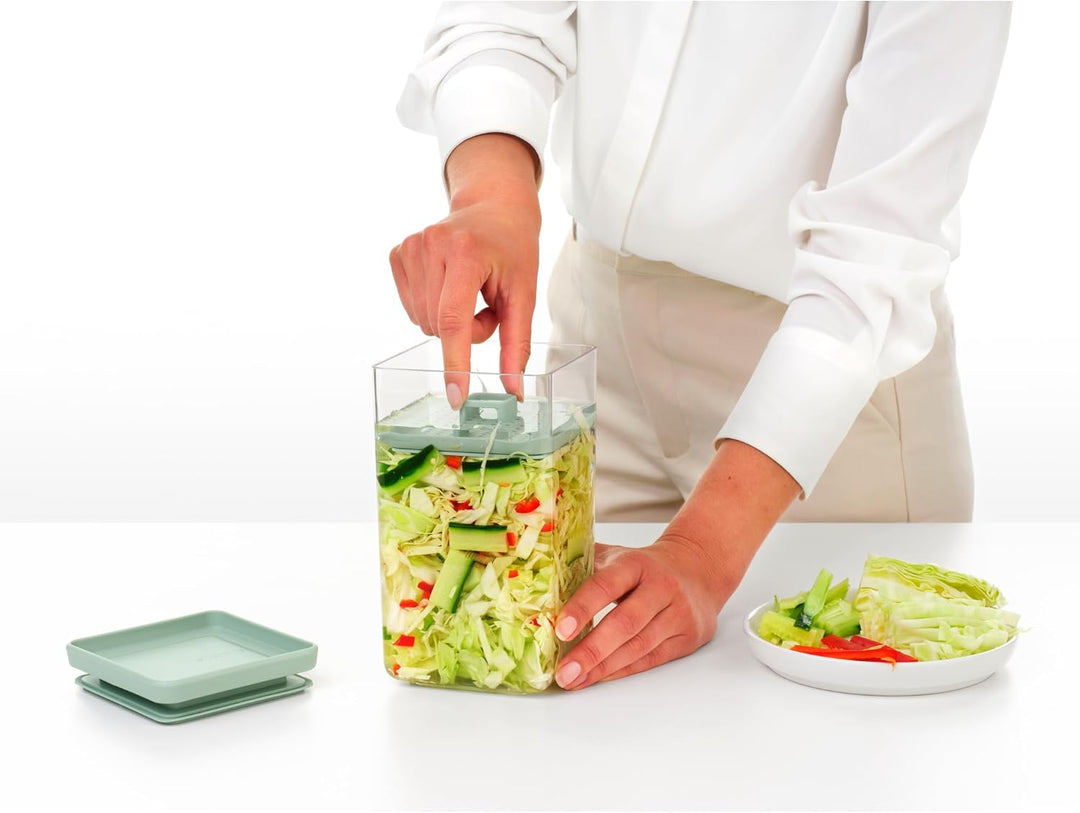 Brabantia TASTY+ Einmachbehälter aus Kunststoff | 1,6 l Einlegebehälter mit Silikon-Verschlusssiegel