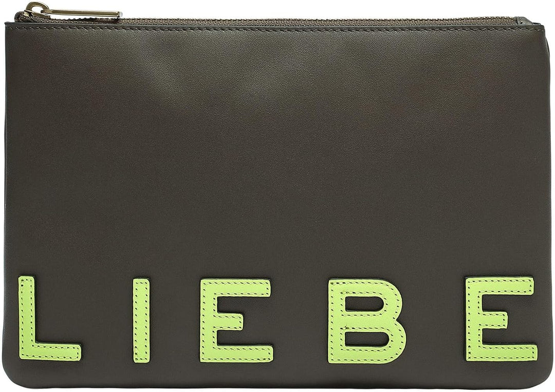 Liebeskind Damen Pouch Accessories M Nori Green, Nori Green