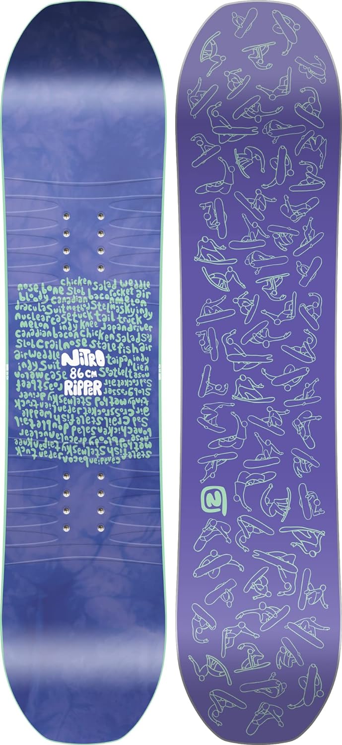 Nitro Jungen Snowboards Ripper Kids 23 All Mountain Freestyle Twin Board 086 Multicolour, 086 Multic