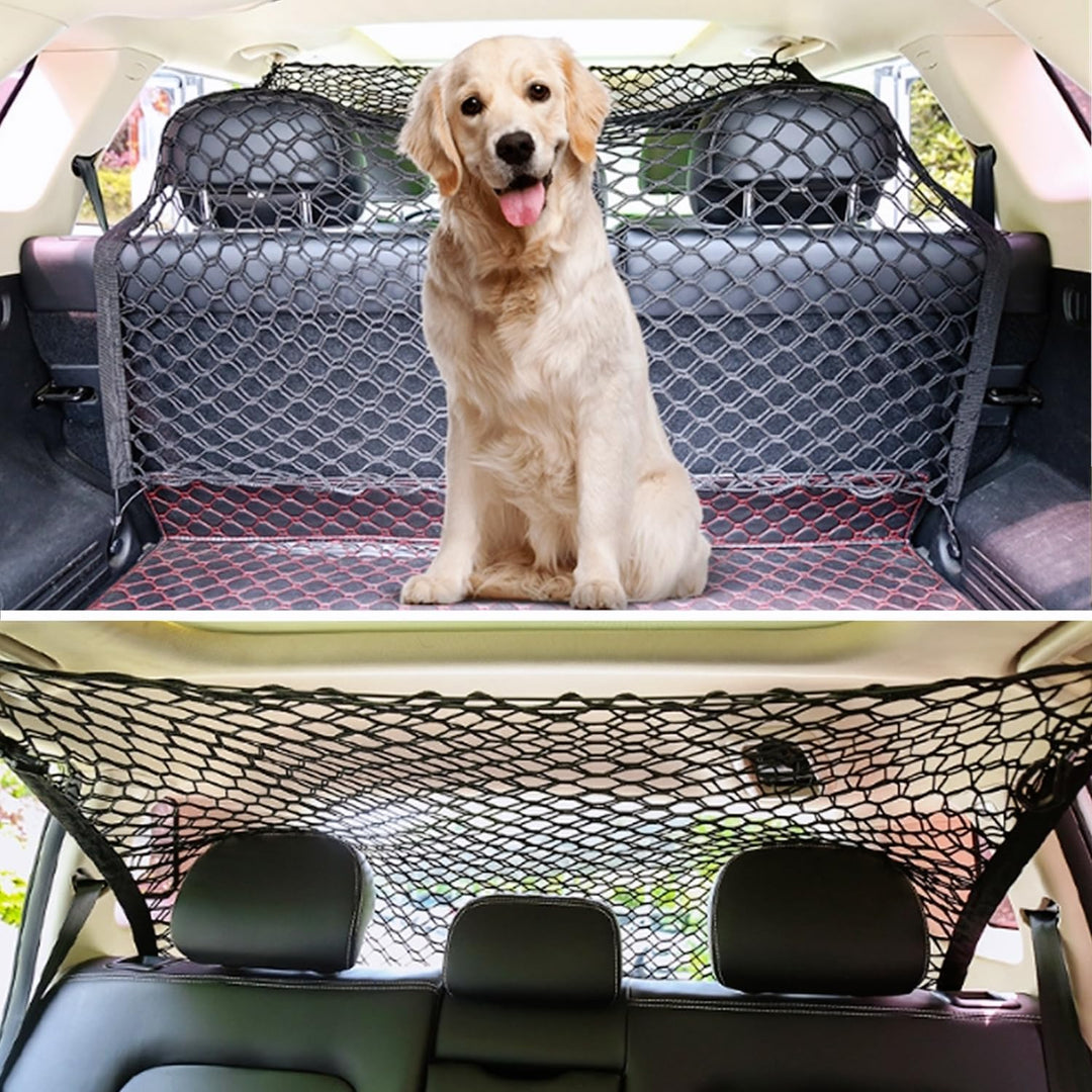 bangminda 120x90 cm Trennnetz für den Kofferraum von Haustieren Hundegitter für den Kofferraum Auto