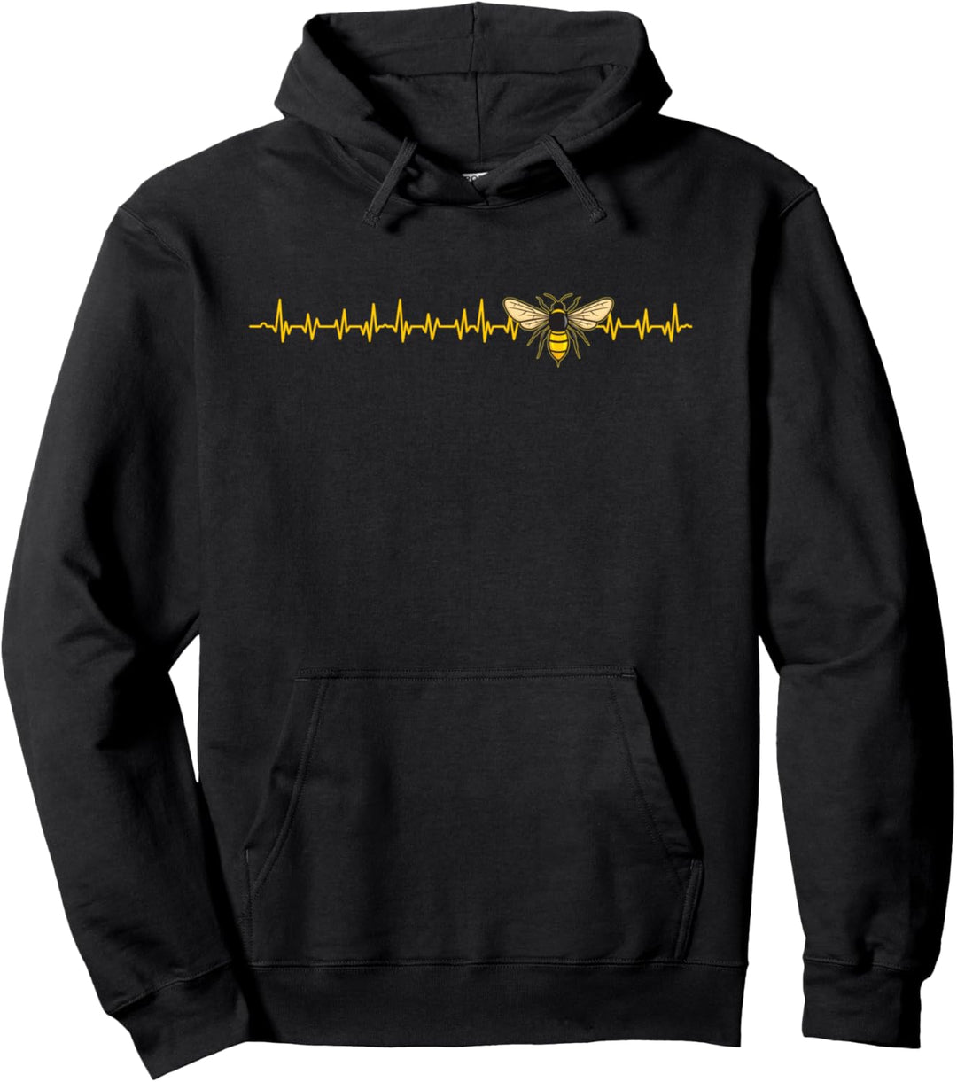 Herzschlag Biene Imker Honig Bienen Flüsterer Xmas Geschenk Pullover Hoodie