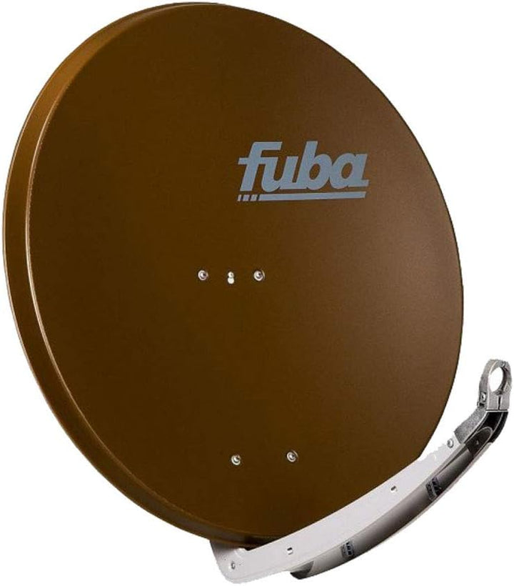 Fuba DAA 780 B Satellitenantenne 78 cm Aluminium Braun mit DEK 217 Twin LNB 4 F-Stecker, Braun