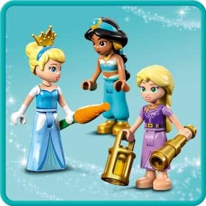 LEGO 43216 Disney Prinzessinnen auf magischer Reise Spielzeug mit Cinderella, Jasmine, Rapunzel Mini