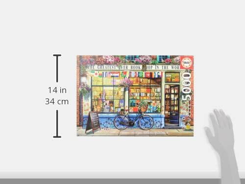 Educa 18583, Bücherladen der Welt 5000 Teile Puzzle für Erwachsene und Kinder ab 14 Jahren