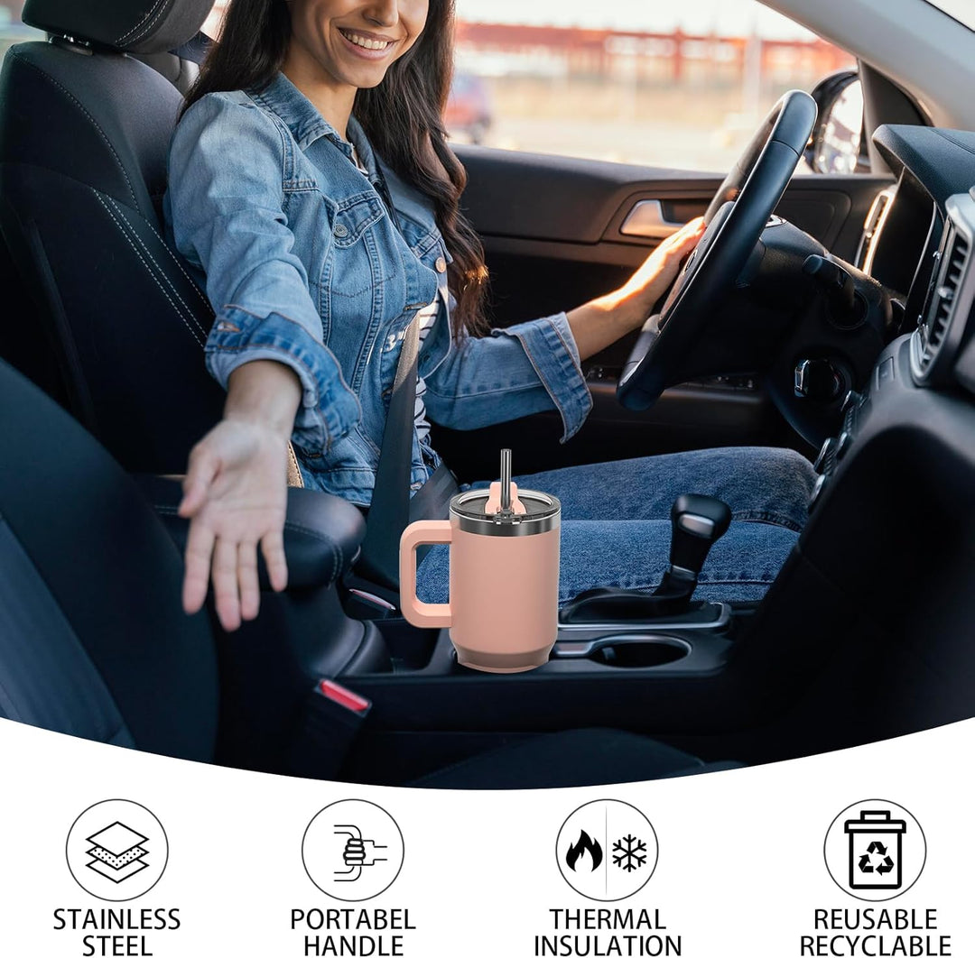WATERSY 30oz Kaffeebecher to Go Thermobecher Doppelwandiger Edelstahl Vakuum Auslaufsicher Trinkbech