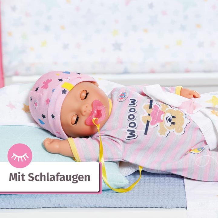 BABY born Little Girl 36cm - 831960 - Puppe mit Strampler und Mütze - 7 Accessoires - Für Kleinkinde