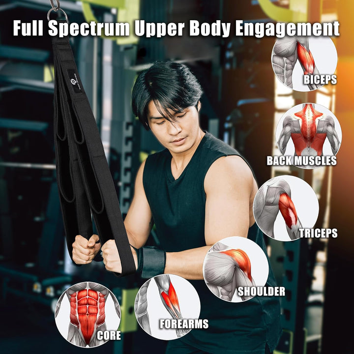 EVMT Brands Evmt Ultimate 33cm, 56cm, 76cm Trizepsseil. Vielseitiges Fitnessgerät Für Krafttraining.