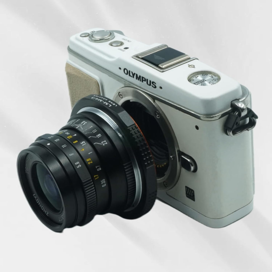 PHOLSY Objektivadapter LM auf MFT Kompatibel mit Leica M LM, Zeiss ZM, Voigtlander VM Objektiv auf M