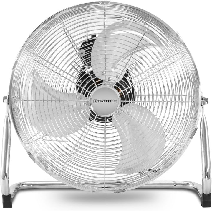 TROTEC Bodenventilator TVM 18 – 100 Watt, Neigungswinkel 110°, 3 Stufen, Ø 45 cm, kippfester Stand,