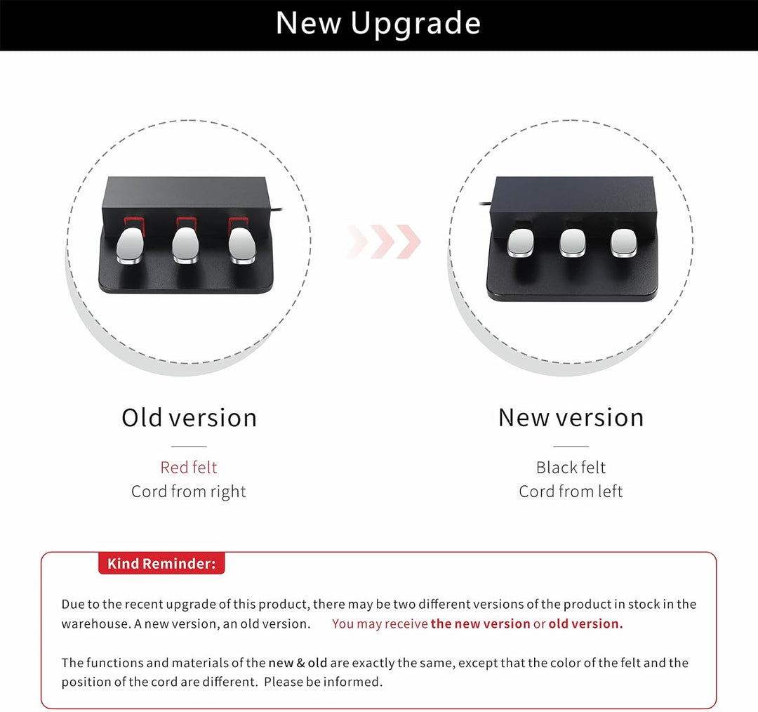 ATNEDCVH 3-Pedal für digitales Keyboard-Piano, 3 Pedaleinheit, kompatibel für Roland FP30 FP30X E-Pi