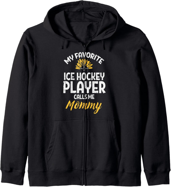 Favorite Eishockeyspieler Mama Sonnenblume Mama Frauen Kapuzenjacke