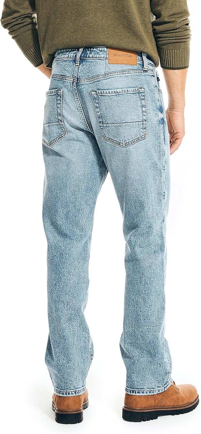 Nautica Herren Relaxed Fit Jeans 33W / 30L Alborian Sea Wash, 33W / 30L Alborian Sea Wash