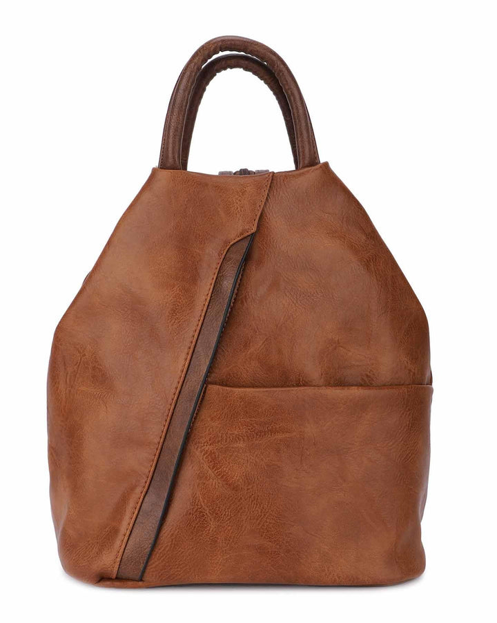 Damen Rucksack Tasche Schultertasche Leder Optik Daypack Backpack Handtasche Tagesrucksack Cityrucks