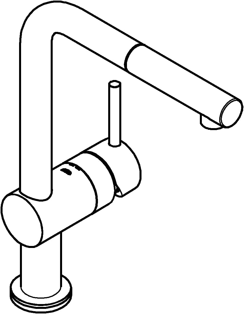 GROHE Minta Touch - elektronische Einhand-Spültischarmatur (L-Auslauf, Batterie- Stromversorgung, Sc
