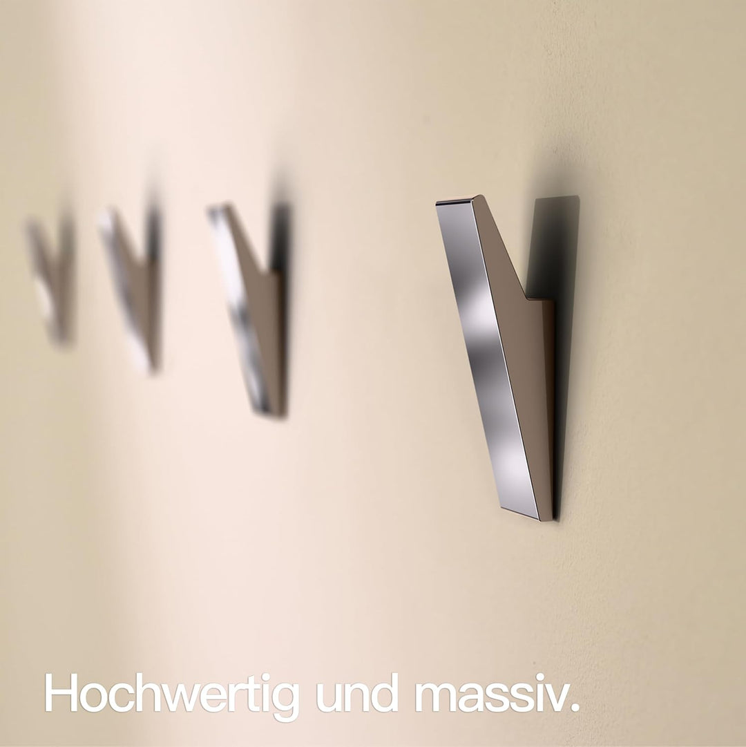 Designfabrik Hamburg Klebehaken extra stark | Haken selbstklebend | Wandhaken | Handtuchhalter ohne