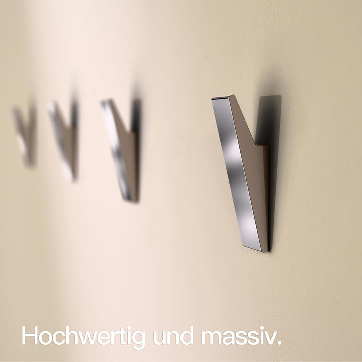 Designfabrik Hamburg Klebehaken extra stark | Haken selbstklebend | Wandhaken | Handtuchhalter ohne