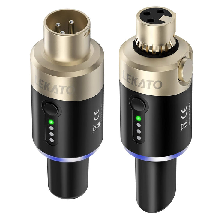 LEKATO 5,8 Ghz Wireless Mikrofon Sender Empfänger Plug-on XLR Mikrofon Wireless System für dynamisch