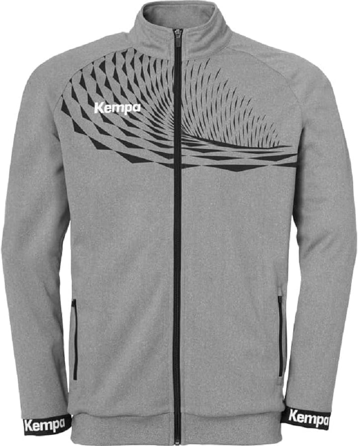 Kempa Herren Wave 26 Poly Boys' Sports Football Training Sweatshirt Sweatjacke, Grau( Dark grey blen