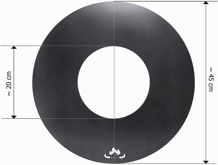 teileplus24 FR01 Grillring | Grillplatte | Feuerplatte | BBQ-Platte | Plancha passend für Weber Kuge