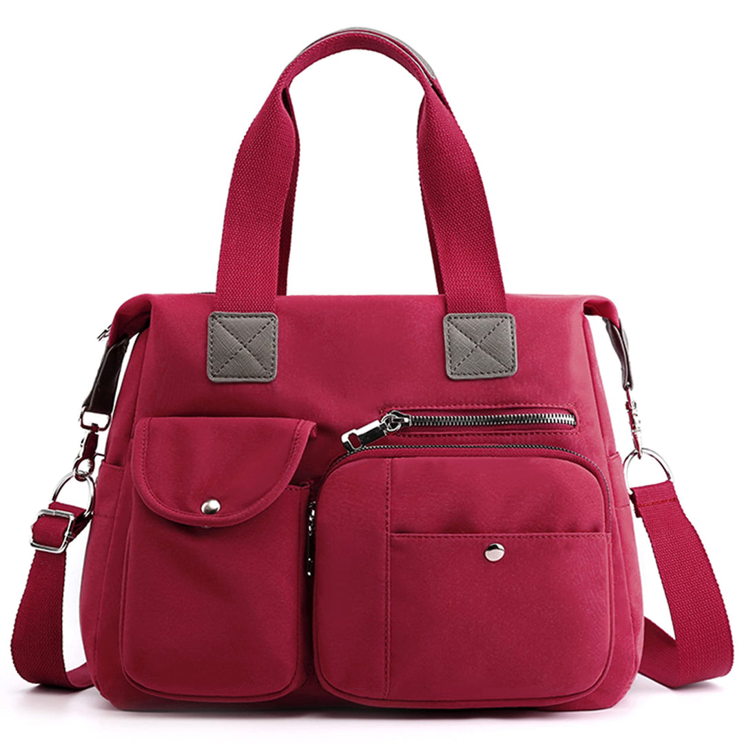 Damen Handtasche Gross, Wasserabweisende Schultertasche Umhängetasche mit Vielen Fächern, Leichte Sh