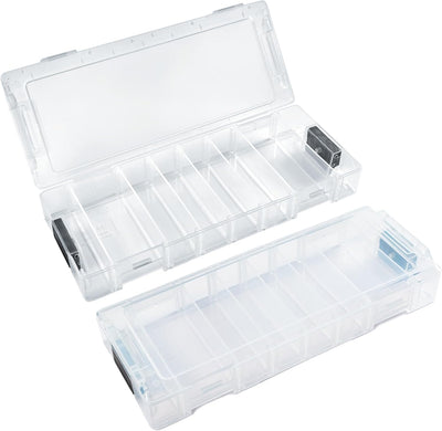 L-BOXX Micro – Transparente, stapelbare Kleinteilebox - Sortierbox mit flexiblen Trennwänden 259 x 1