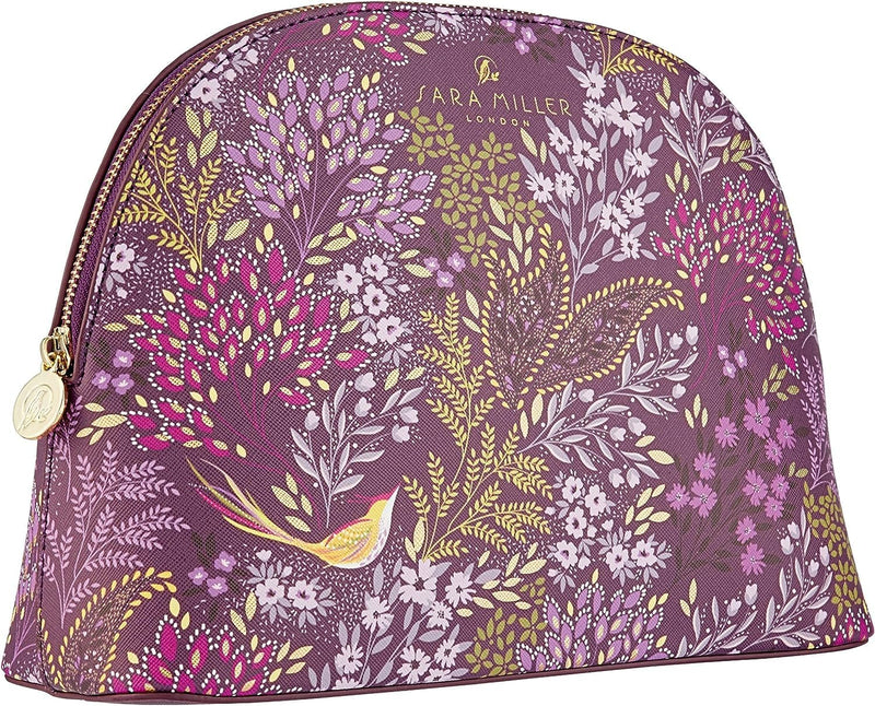 Sara Miller Haveli Garden Kosmetiktasche, gross, Violett, Toilettenartikel und Beauty-Essentials | v