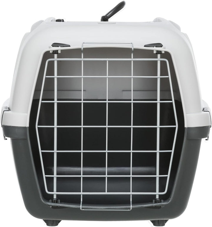 Trixie 39861 Transportbox Capri 3 Open Top, S: 40 × 38 × 61 cm, hellgrau/dunkelgrau , 1er Pack grau