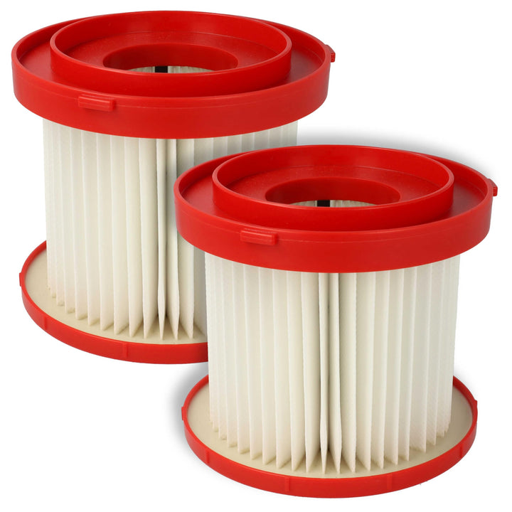 vhbw 2x Staubsaugerfilter Ersatz für Milwaukee 4931465230 | 4058546360368, 4932478754 für Staubsauge