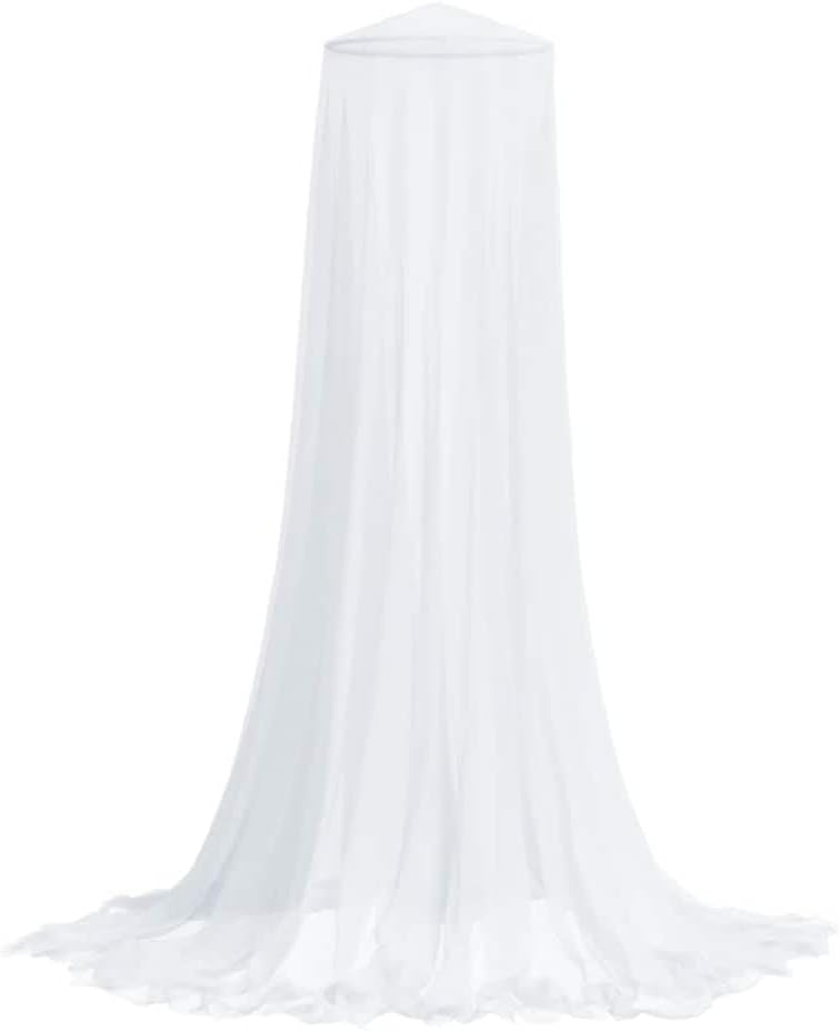 Moskitonetz für Bett 220 Mesh Weiss 56x56x220 cm langlebiges Polyester mit breitem Eingang für siche