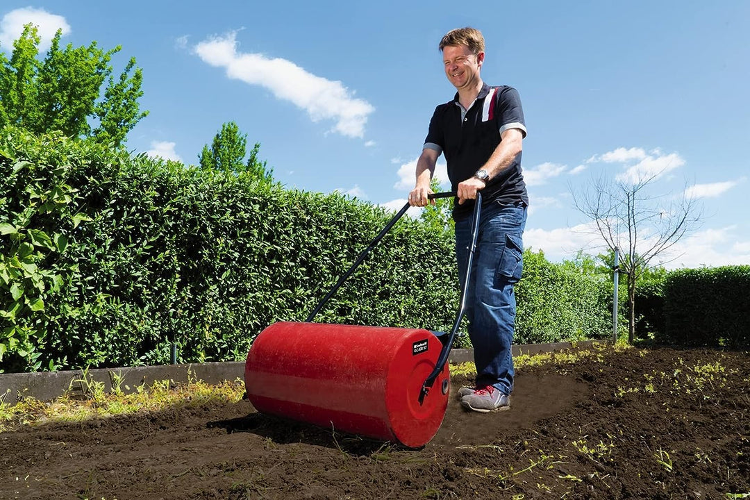Einhell Rasenwalze GC-GR 57 (57cm Breite, 32cm Durchmesser, seitliche Füllmöglichkeit (Wasser und Sa