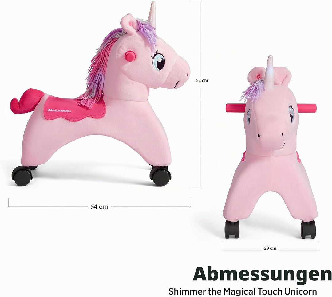 Radio Flyer Shimmer, das magische Einhorn zum Berühren mit interaktiven Lichtern und Geräuschen, pin