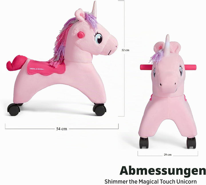 Radio Flyer Shimmer, das magische Einhorn zum Berühren mit interaktiven Lichtern und Geräuschen, pin