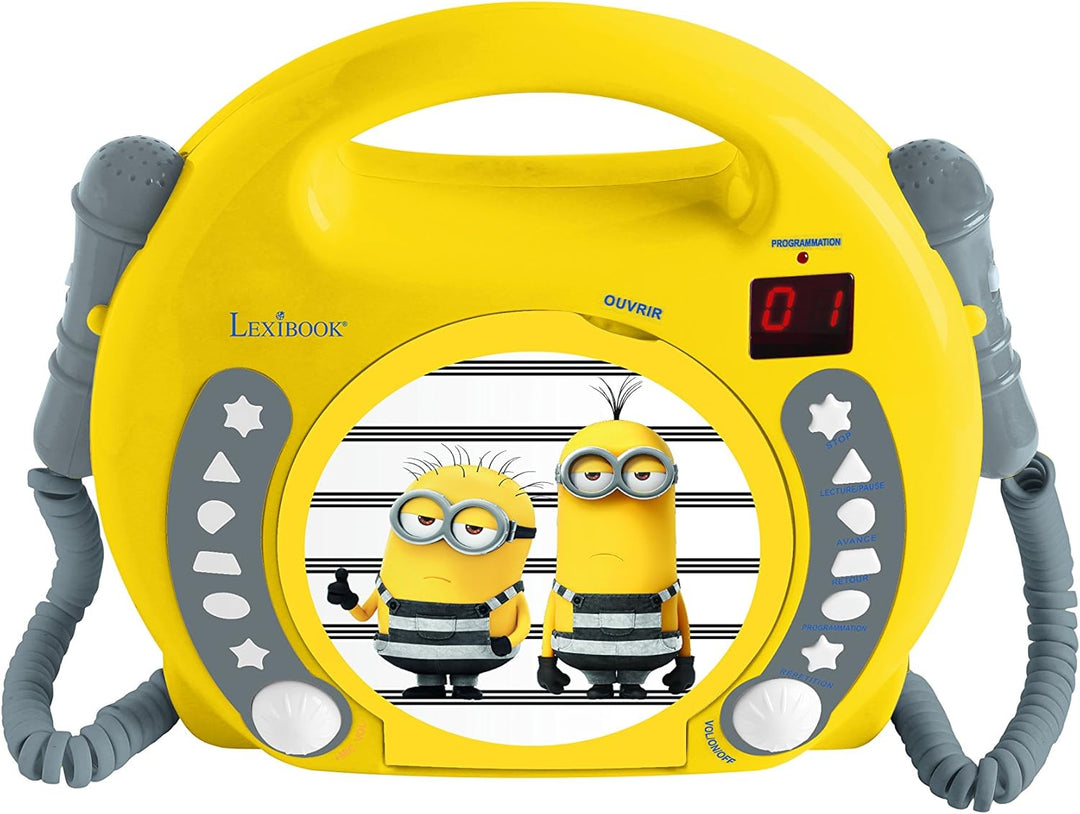 CD-Player mit 2 integrierten Mikrofonen Despicable Me Lexibook RCDK100DES Ich, einfach unverbesserli