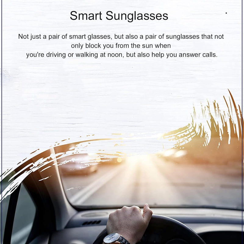 Smart Glasses, Smart Audio Sonnenbrillen, Noise Cancelling, Freisprechen, Open-Ear-Lautsprecher mit