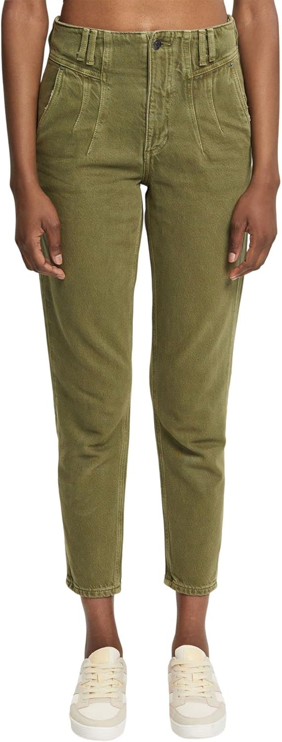 ESPRIT Damen Hose 34 355/Dark Khaki, 34 355/Dark Khaki