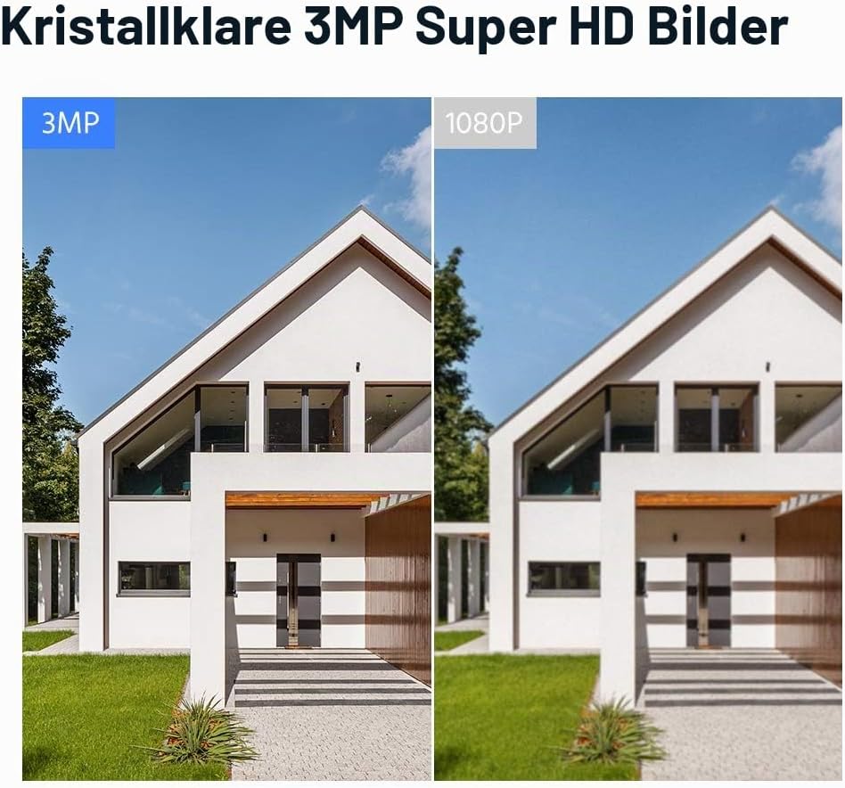 SANNCE WLAN Kamera Set 2 Stück 3MP nur für SANNCE 3MP WLAN Überwachungskamera System 2 Stück Kamera,