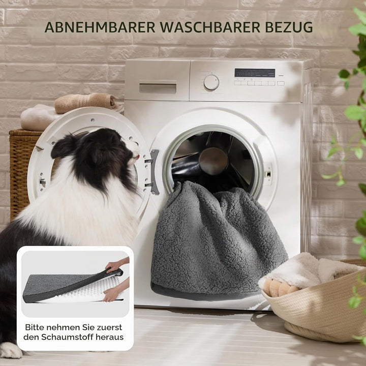 BEDSURE orthopädisches Hundebett mittelgrosse Hunde - 91x69x7.6cm Hundekissen flauschig Hundematte w