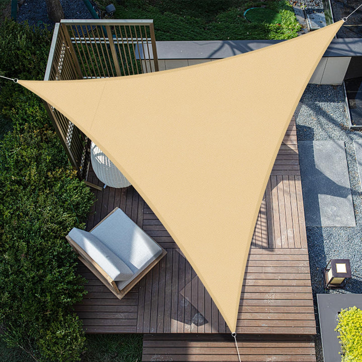 SUNNY GUARD Sonnensegel Wasserdicht 5x5x5m Dreieckig Sonnenschutz Wetterschutz Segel Baldachin UV Sc