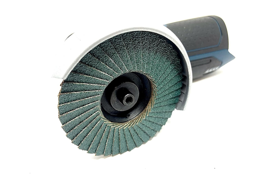 Fächerscheiben SET Körnung:180 76x10mm passend für mini Akku Winkelschleifer wie Bosch GWS 10,8V 12V