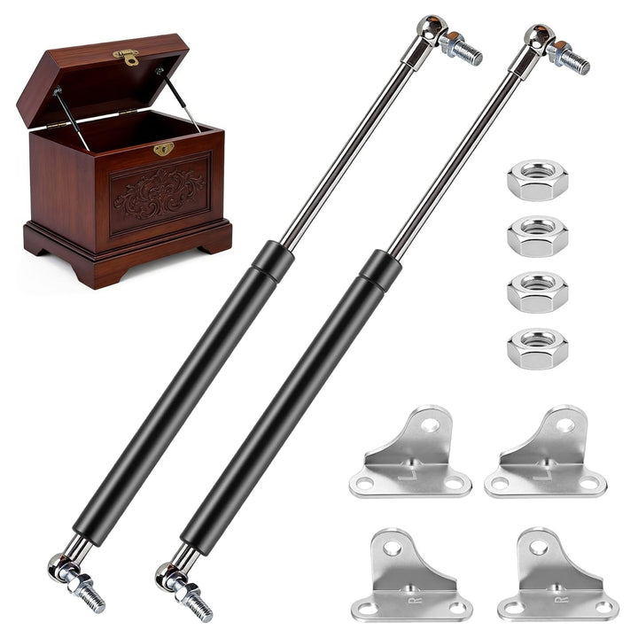 2 Stück Gasdruckfeder, 380mm 245n Gasdruckdämpfer 25KG Schwerlast Gasfeder Stossdämpfer Gasdruckfede