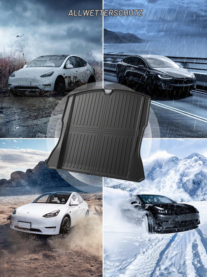 Kofferraummatte für Tesla Model 3 2024 2025, aus TPE, auch für Tesla Model 3 Highland geeignet, Abri